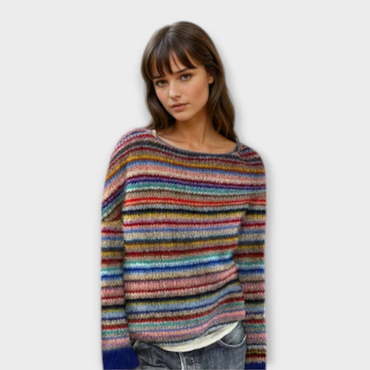 Manonin - Maglione Striato Casual e Confortevole