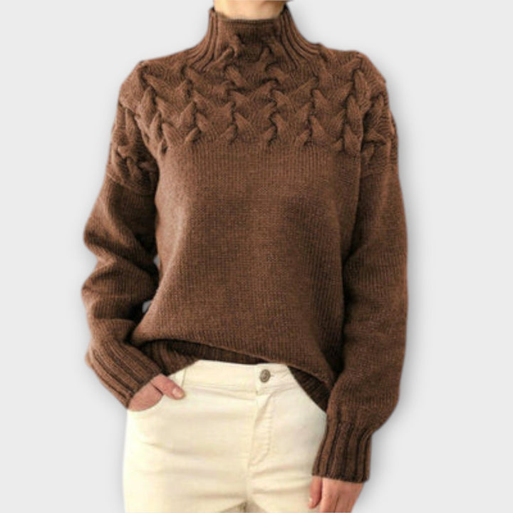 Eva - Maglione da Donna con Dettagli a Treccia