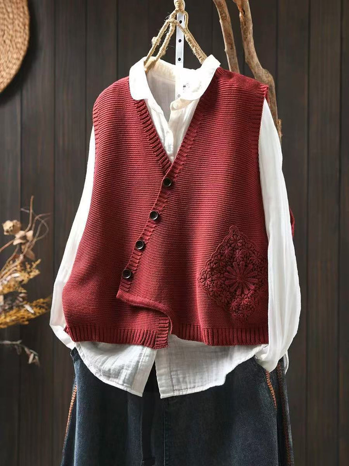 L ’Elowina | Gilet Lavorato a Maglia