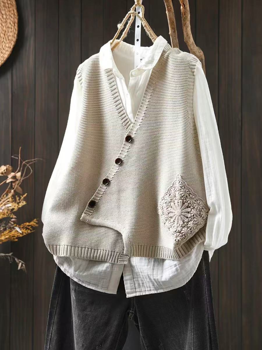 L ’Elowina | Gilet Lavorato a Maglia