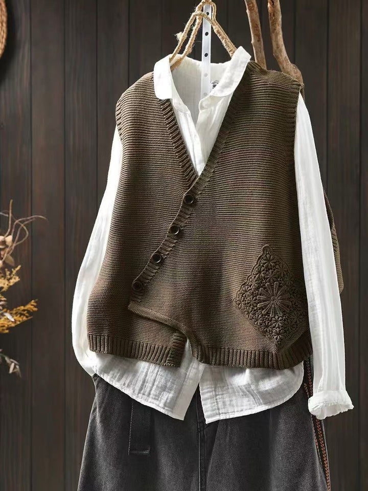 L ’Elowina | Gilet Lavorato a Maglia