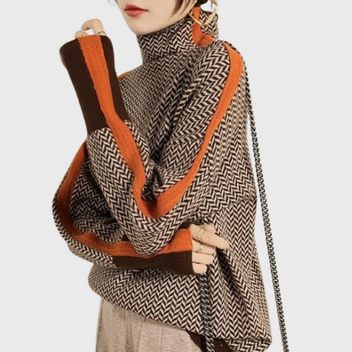 Viola™ | Maglione Elegante con Collo Alto