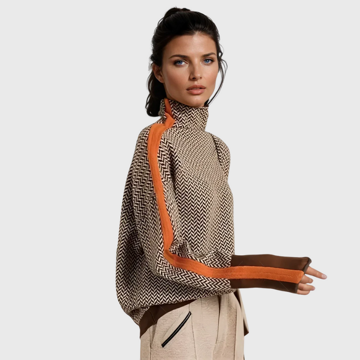 Viola™ | Maglione Elegante con Collo Alto