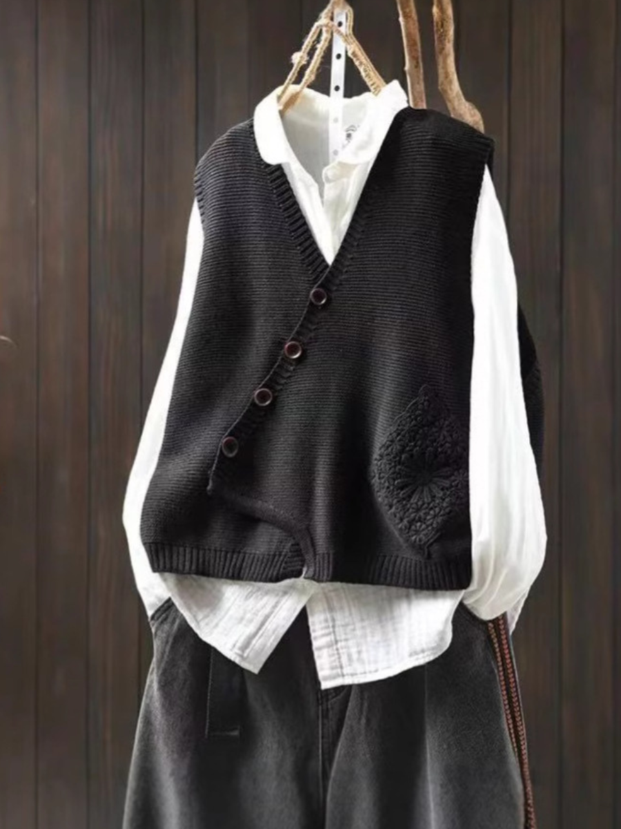 L ’Elowina | Gilet Lavorato a Maglia
