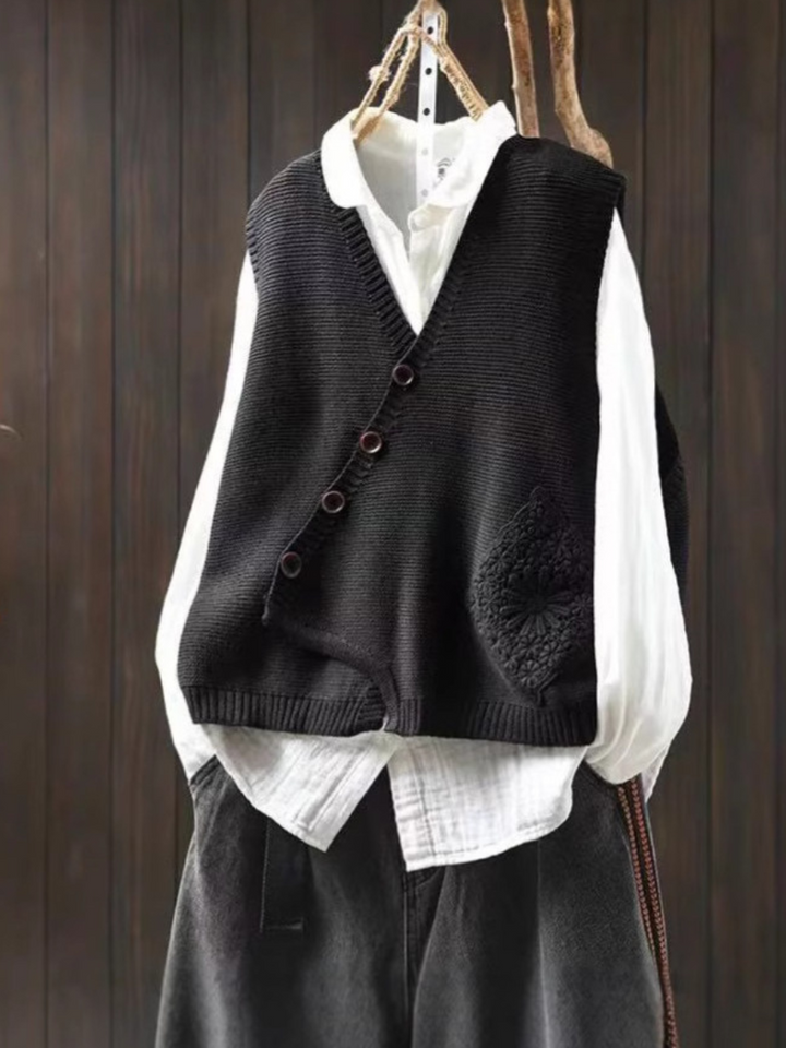 L ’Elowina | Gilet Lavorato a Maglia